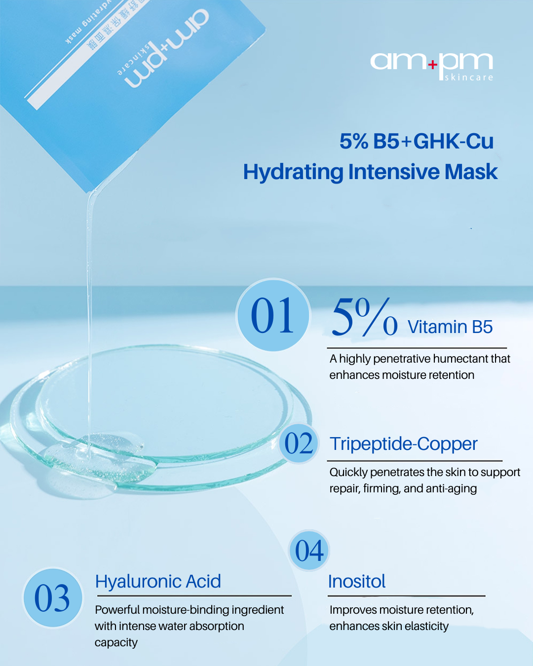 am+pm B5 + GHK-Cu Hydrating Mask