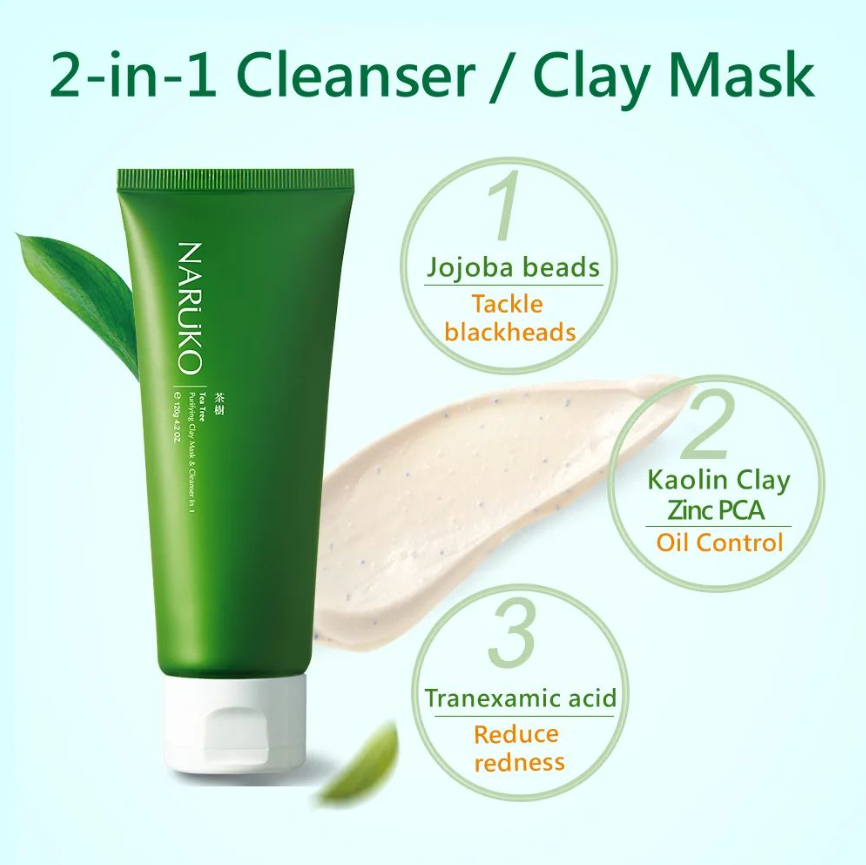 Tea Tree Purifying Clay Mask & Cleanser In 1