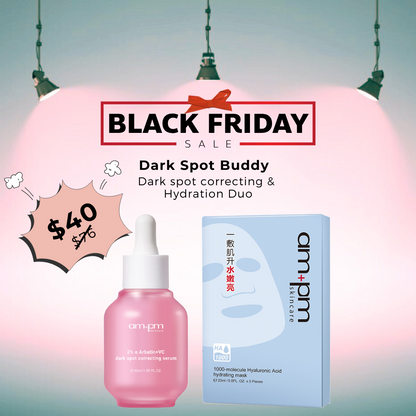 [Black Friday Deal] am+pm RX 2% Arbutin + 1% VC Dark Spot Correcting Serum + 1000-molecule Hyaluronic Acid hydrating mask