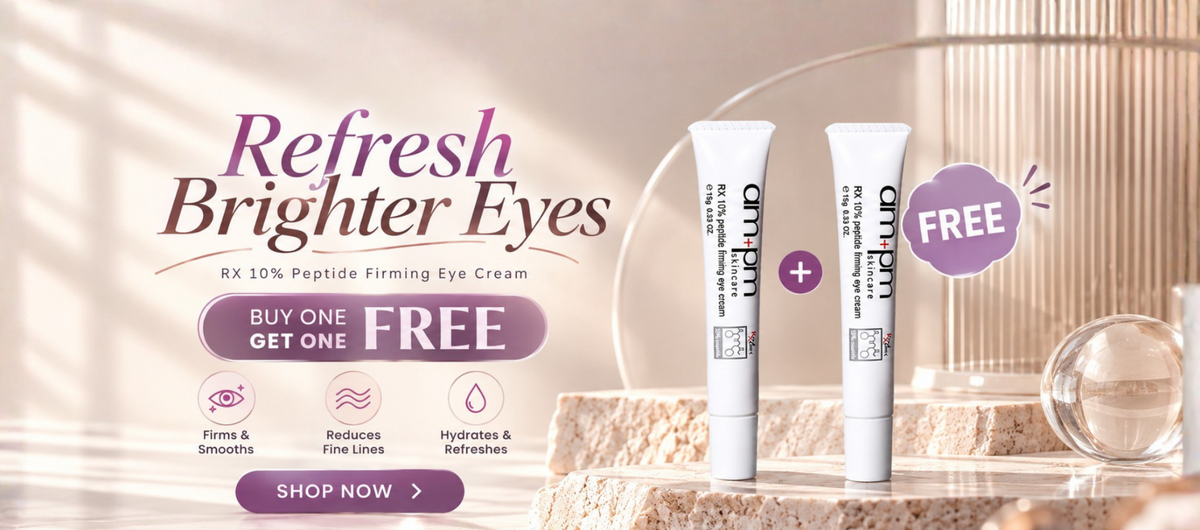 RX10 Peptide Firming Eye Cream buy one get one free English desktop banner